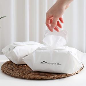 [시치미 쓱] 아기물티슈 50gsm 화이트 캡형 100매 x 20팩