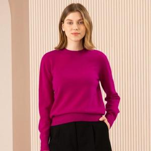 [E.VSEG]앱섹 몽골 캐시미어 100%  라운드넥 풀오버