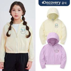 [디스커버리] 키즈 여아 콜라보 백 그래픽 경량 바람막이 자켓 2종 택1