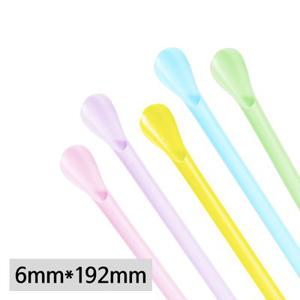 일회용 6mm 슬러시 스푼형 혼합 빨대 스트로우 1박스 10000개