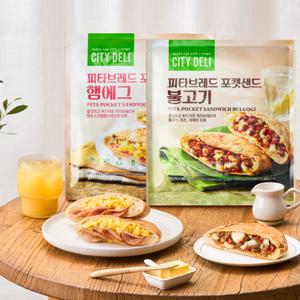 [APP전용] 시티델리 피타브레드 포켓샌드위치 2종 6입 (불고기/에그)