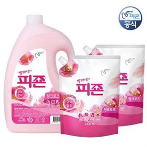 피죤 섬유유연제 핑크로즈 외 3100ml + 2300mlx2