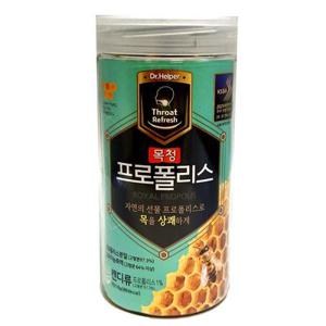 닥터헬퍼 목청 프로폴리스 48정 1통 도라지 모과 감초 대용량 목에 좋은 목캔디 사탕