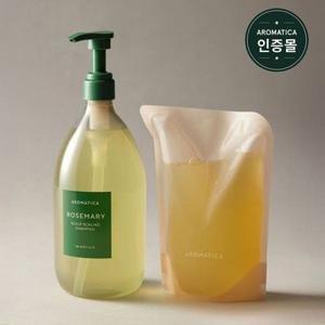 [브랜드공식] 아로마티카 로즈마리 스칼프 스케일링 샴푸 750ml+리필500ml