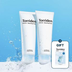[2개묶음] 토리든 다이브인 저분자 히알루론산 클렌징 폼 150ml+(다이브인 마스크 1매 증정)