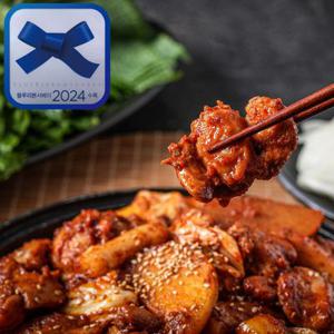 27년전통 박가미 춘천식 양념 닭갈비 2인분 단품(닭 400g+양념 130g)