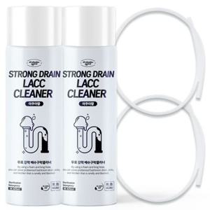 무로 강력 배수구 락클리너 아쿠아향 본품 + 호스 50cm 세트, 425ml, 2세트