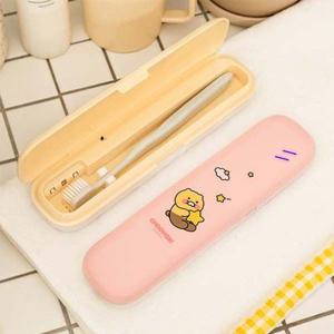 카카오 프렌즈 춘식이 칫솔 살균기 선택 1개 UV-C LED램프 간편한휴대 살균 소독기 건전지 usb겸용 뽀사사