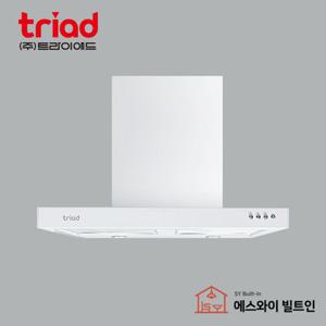 트라이애드 침니후드 백색 렌지후드 T201-60/90MW(600용/900용) 화이트 후황 주방 환풍기 교체