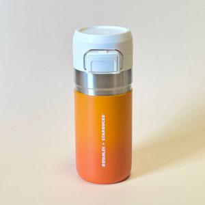 스타벅스 SS 캠퍼스 오렌지 퀵고 보온병 473ml