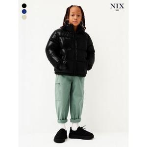 [패션플러스][닉스키즈][NIXKIDS]유니) 나일론 덕다운 80/20 -  지퍼포인트 후드 샤이니 숏점퍼 (레귤러핏) (FKRWCUH704P)