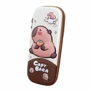 만능필통 3D 스테레오 귀여운 카피바라 필통 낙하 방지 방수 학생 학용품 보관함 하드 쉘 감압 케이스