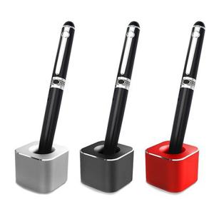 고급 스탠드 메탈 볼펜 홀더 (사각) / 꽂이 거치대 펜 만년필 책상 펜슬