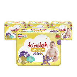 킨도 오슬림 에어 팬티형 기저귀 6단계 점보 30매x4팩