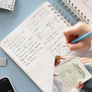 새학기 두꺼운 수학 연습장 2분할 스프링노트 신학기 학생 오답 노트 대용량 연습장 수학능력 학생용노트