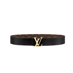 루이비통 LV 이니셜 40mm 리버시블 벨트 모노그램 캔버스 블랙 M0566