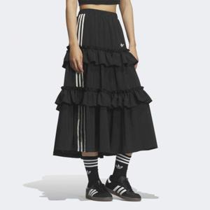 ADIDAS 아디다스 OTT 롱 스커트 - BLACK
