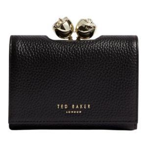 Ted Baker 테드 베이커 지갑 루사 로즈 디테일 가죽 버블 파우치 S 블랙 키링지갑 반지갑 명품 카드지갑 1464606