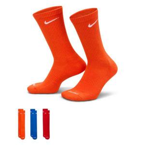 Nike 나이키 트레이닝 에브리데이 플러스 쿠션드 3팩 크루 양말 (오렌지, 블루, 레드) 6891054