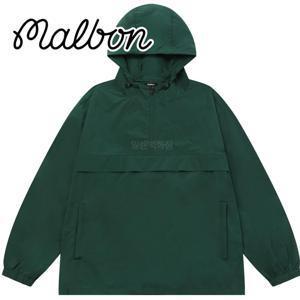 말본골프 남성골프웨어 반집업 후드 긴팔 골프바람막이 자켓 (흠집상품) 초록색상 B급상태양호