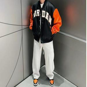 나이키 조던 브루클린 컬리지에이트 바시티 야구 잠바 자켓 오렌지 HV0100-011