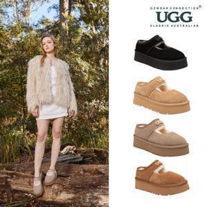 호주 어그 25FW 오즈웨어 메리제인 EMB 로고 플랫폼 양털 슬립온 OB1000