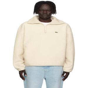 [라코스테]Off White High Zipped Neck Sweatshirt 252268M202011