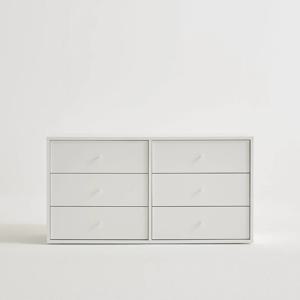 담담 E0 드레스룸 다용도 옷 수납 6단 와이드 서랍장 1200