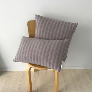 Stripe Knit Cushion / Violet 쿠션 커버