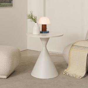 미드센츄리 원형 높은 사이드테이블 철제 거실 소파 협탁 테이블