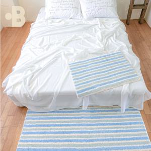 스트라이프 발매트 빨아쓰는 긴 러그 욕실 화장실 주방 발 매트 현관 논슬립 애플그린샤베트