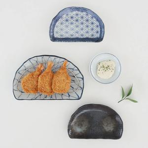 다온아토 반달 접시 일본 도자기 그릇