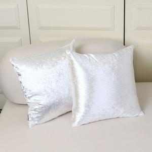 소파쿠션 화이트벨벳 블랙패턴 쇼파등쿠션 인테리어 사각쿠션 40cm 국내제작 (쿠션커버+솜)