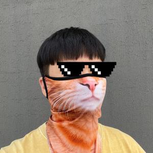 귀여운 운동마스크 가리개 얼굴 자외선 차단 마스크 골프 햇빛 자전거 쿨 러닝 여름 안면