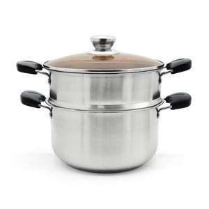 스테인리스 IH 인덕션 겸용 멀티 찜 쿠커 다용도 2단 찜 양수 냄비 24CM