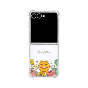 카카오프렌즈 러브앤땡스 Z플립7 투명방탄 강화케이스