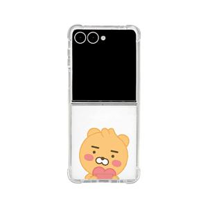 카카오프렌즈 스윗리틀하트 Z플립7 투명방탄 강화케이스