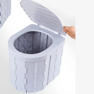 요강 이동식 화장실 변기 캠핑 환자용 소변통 이동 배변주머니 접이식 의자 2color