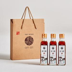 개성방앗간 선물세트 3종 (참기름180ml 3개)