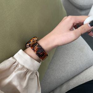 애플워치 9 8 7 SE 스트랩 레오파드 호피 밴드 케이스 세트 WBA-0707