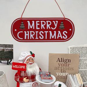 메리크리스마스 철제 간판 문걸이 크리스마스 장식 소품 오브제 벽장식 가랜드 도어사인