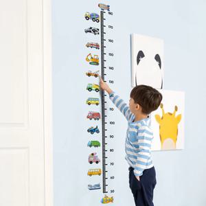 아이방 인테리어 어린이 키재기 스티커 시트지 키측정 기린 나무