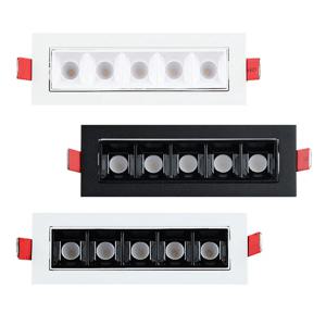 더쎈 LED 멀티 매입등 사각 5구 매립등 10W 다운라이트 자스민 V2 각도조절형