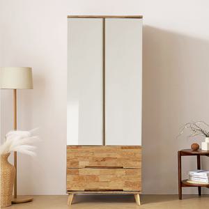 [리퍼] 아이린 고무나무 원목 800 1단 2단 3단 서랍 옷장 화이트네추럴