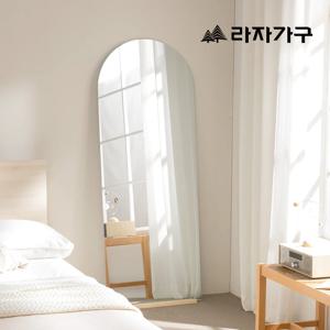 오르 비산방지 이동식 대형 스탠드 아치형 노프레임 전신거울 600