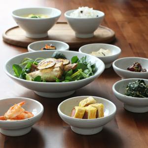 핸드메이드 분청 고백자 도자기 그릇세트 2인 12p
