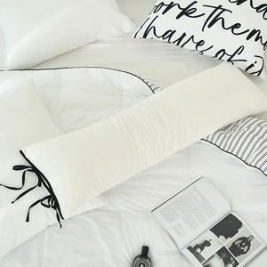 리본 타이 바디필로우 롱쿠션(솜포함)