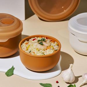 전자레인지,오븐 가능! 이지뷰 실리콘 냉동밥용기 240ml WSK7106