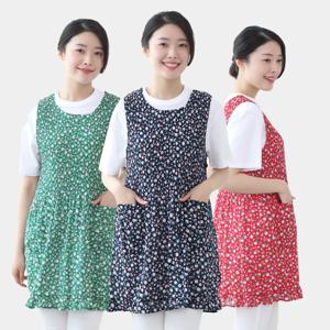 아이리스 여름앞치마 쉬폰 원피스 앞치마 3colors