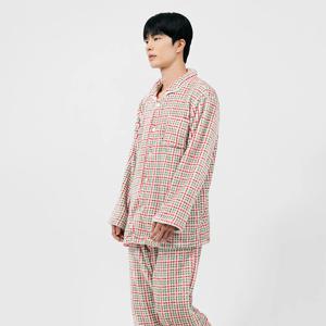 DMS5F12 폴리 밍크 그린 남자 겨울 잠옷